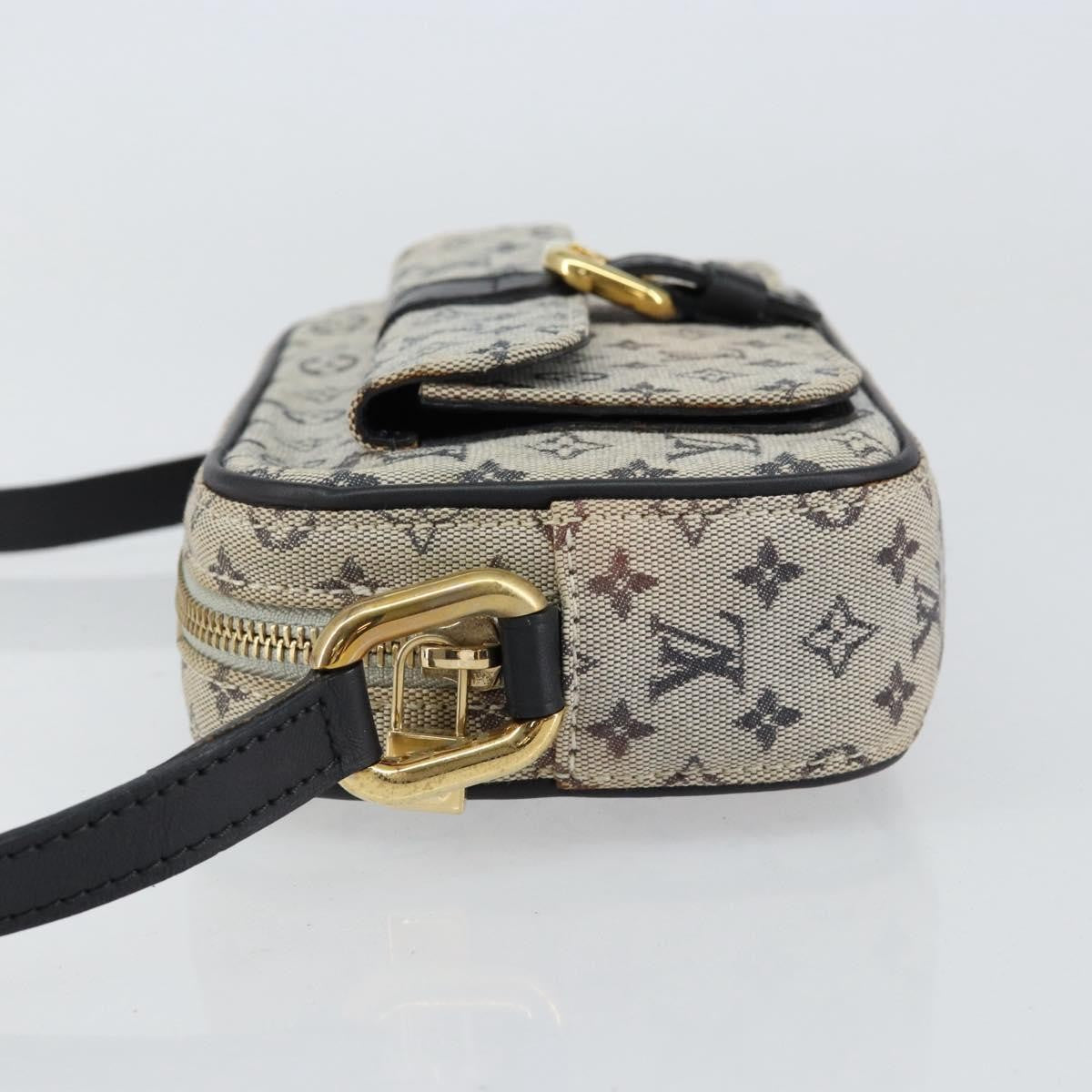 Louis Vuitton Juliette Crossbody Bag Mini Lin, BLUE, CANVAS, Shoulder bag