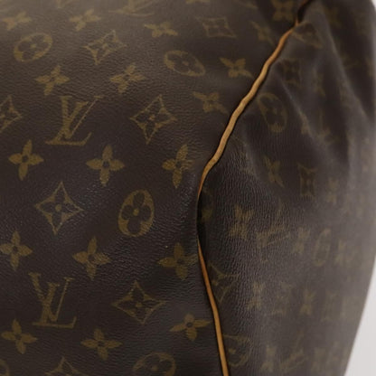 Louis Vuitton Keepall Bag Monogram Canvas, BROWN, CANVAS, Travel bag