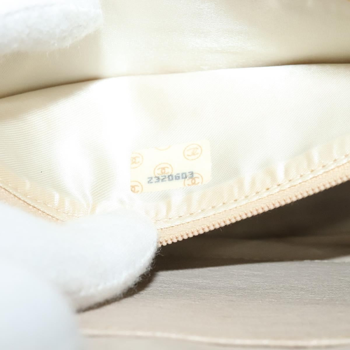 Chanel Vintage Front Pocket Camera Bag Satin, BEIGE, SATIN, Handbag