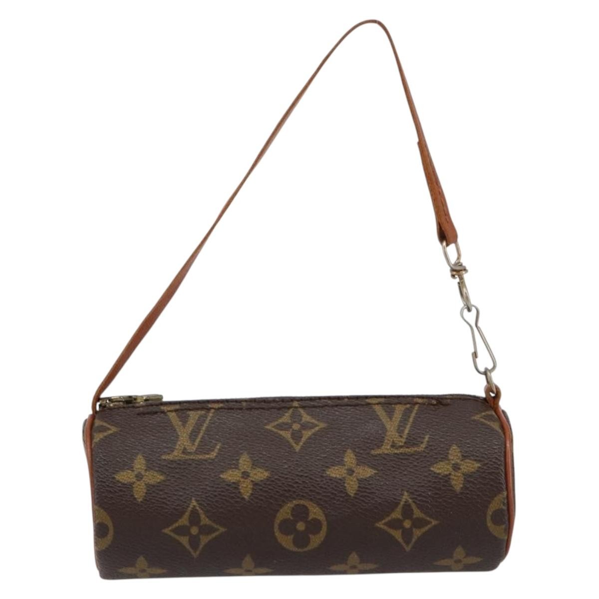 Louis Vuitton Papillon Pochette Monogram Canvas, BROWN, CANVAS, Clutche & pouche