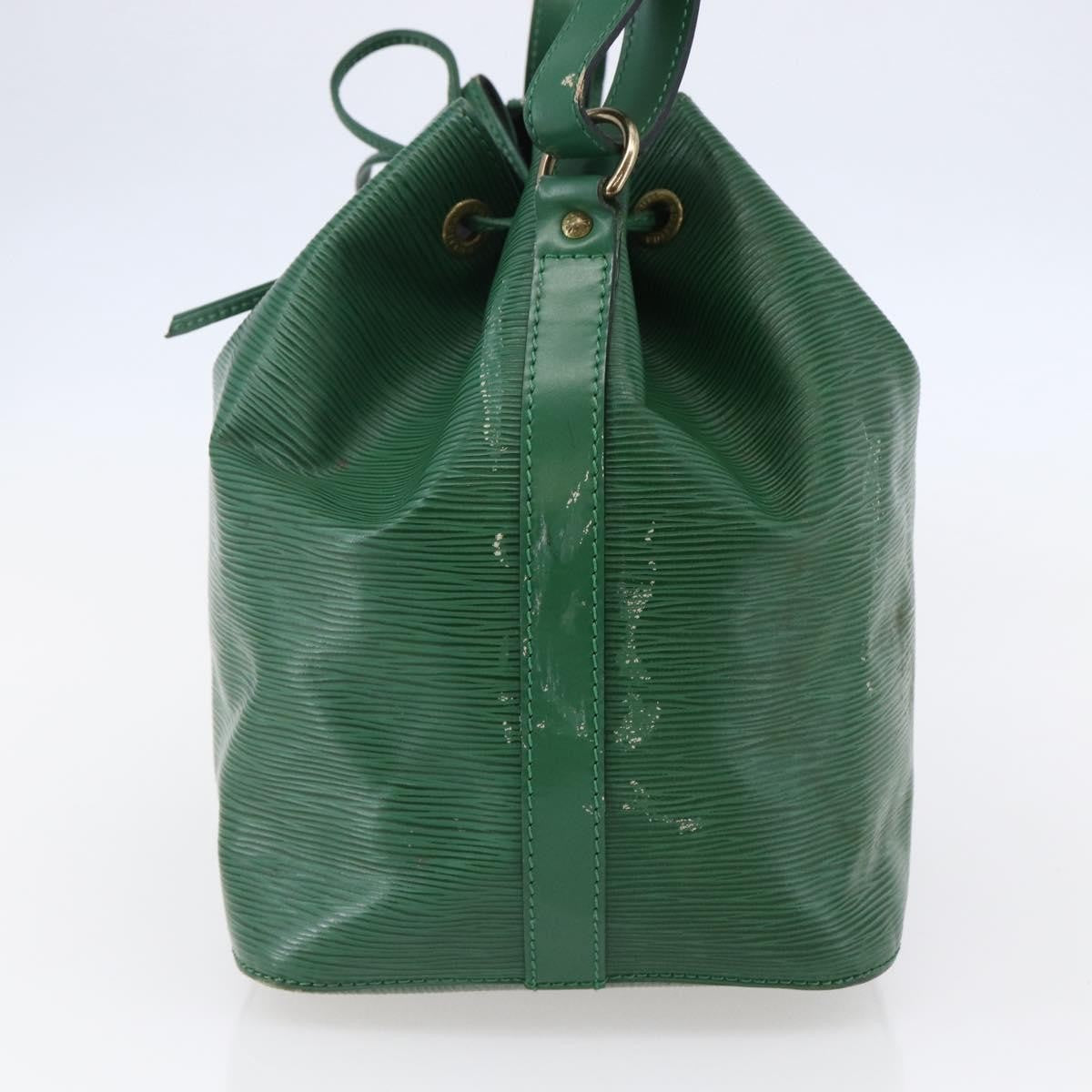 Louis Vuitton Petit Noe Handbag Epi Leather, GREEN, LEATHER, Shoulder bag
