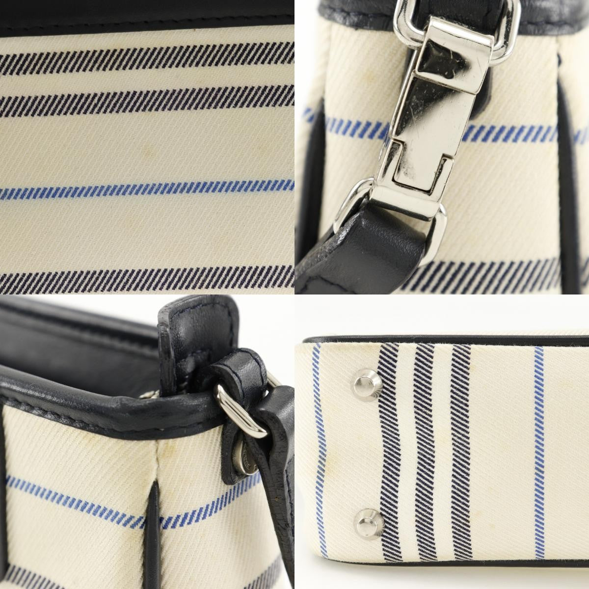 Burberry One belt shoulder bag Canvas, WHITE, CANVAS, Shoulder bag