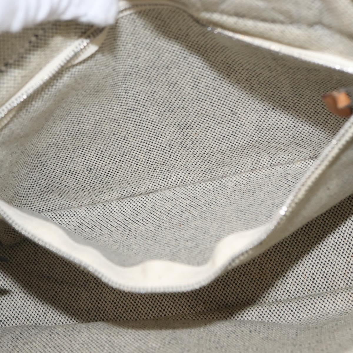 Hermes Fourre Tout Tote Canvas, GRAY, CANVAS, Tote bag