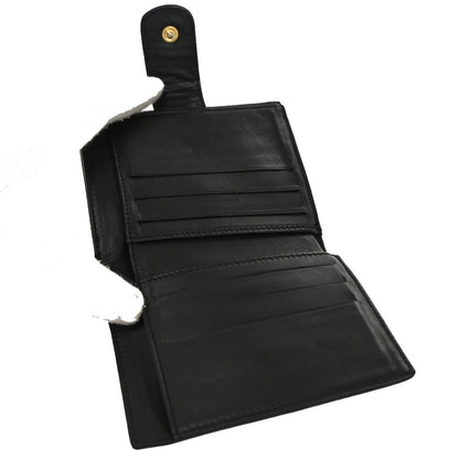 Chanel Timeless Trifold Wallet Leather, BLACK, LEATHER, Wallets