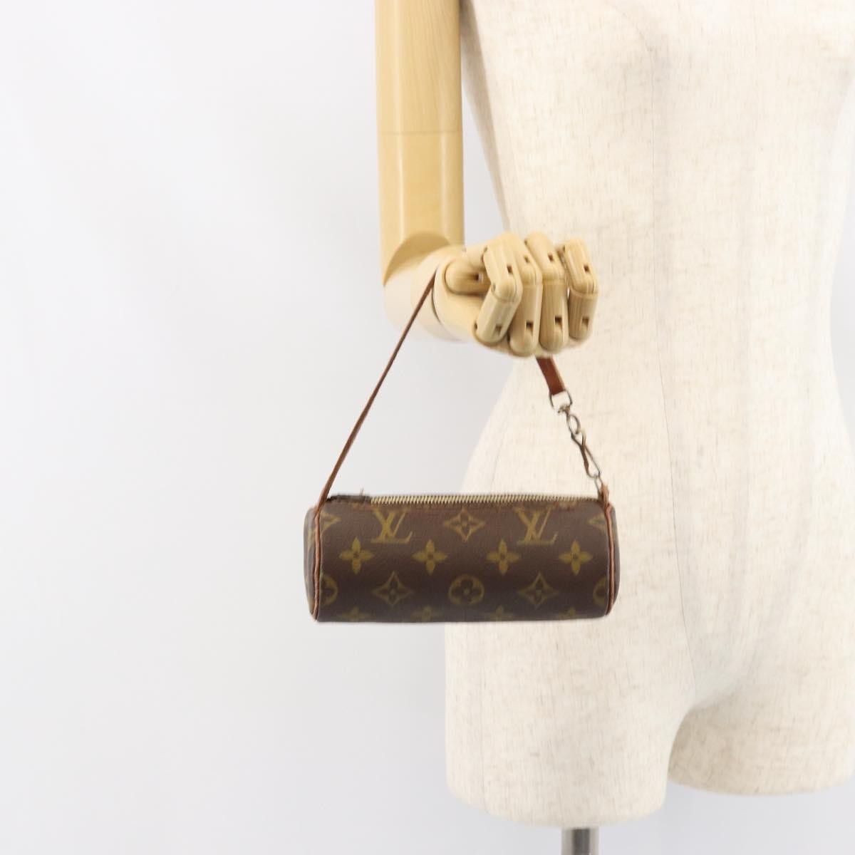 Louis Vuitton Papillon Pochette Monogram Canvas, BROWN, CANVAS, Clutche & pouche