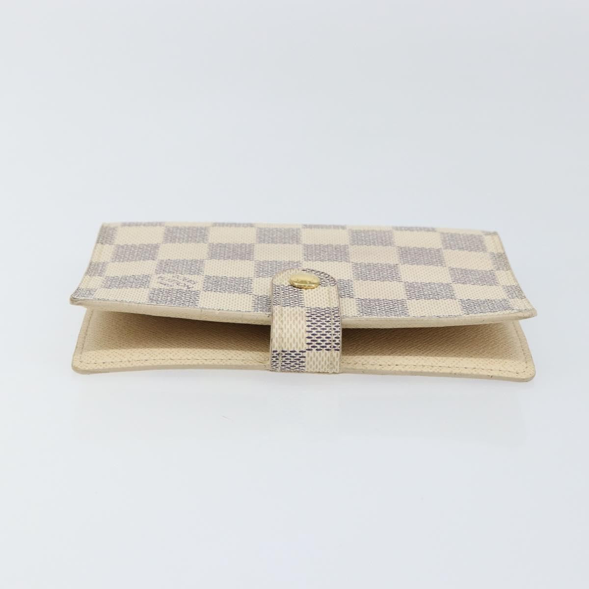 Louis Vuitton Agenda Cover Damier Azur, WHITE, CANVAS, Toiletry Case