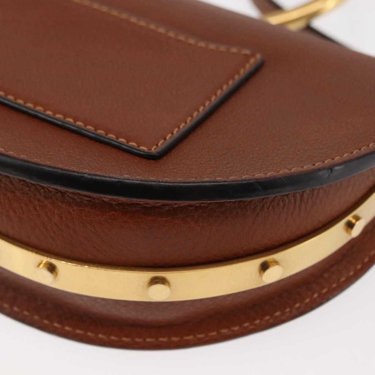 Chloe Nile Crossbody Bag Leather, BROWN, LEATHER, Crossbody bag