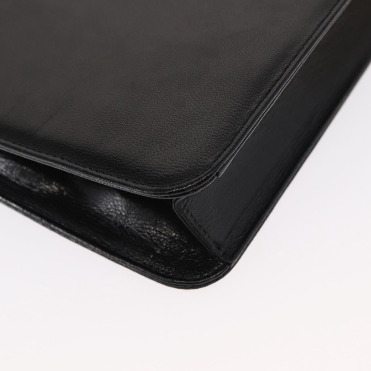 Saint Laurent Vintage Shoulder Bag Leather, BLACK, LEATHER, Shoulder bag