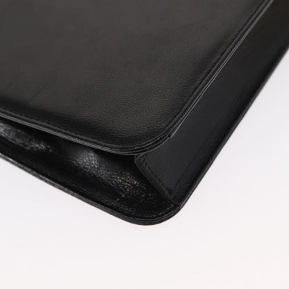 Saint Laurent Vintage Shoulder Bag Leather, BLACK, LEATHER, Shoulder bag