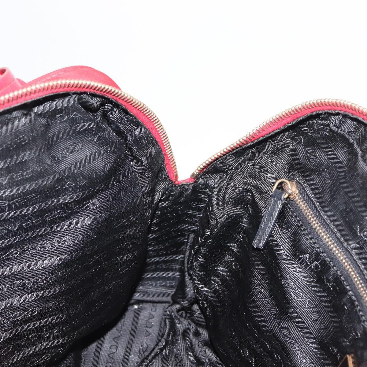 Prada Zip Around Tote Tessuto, RED, NYLON, Handbag