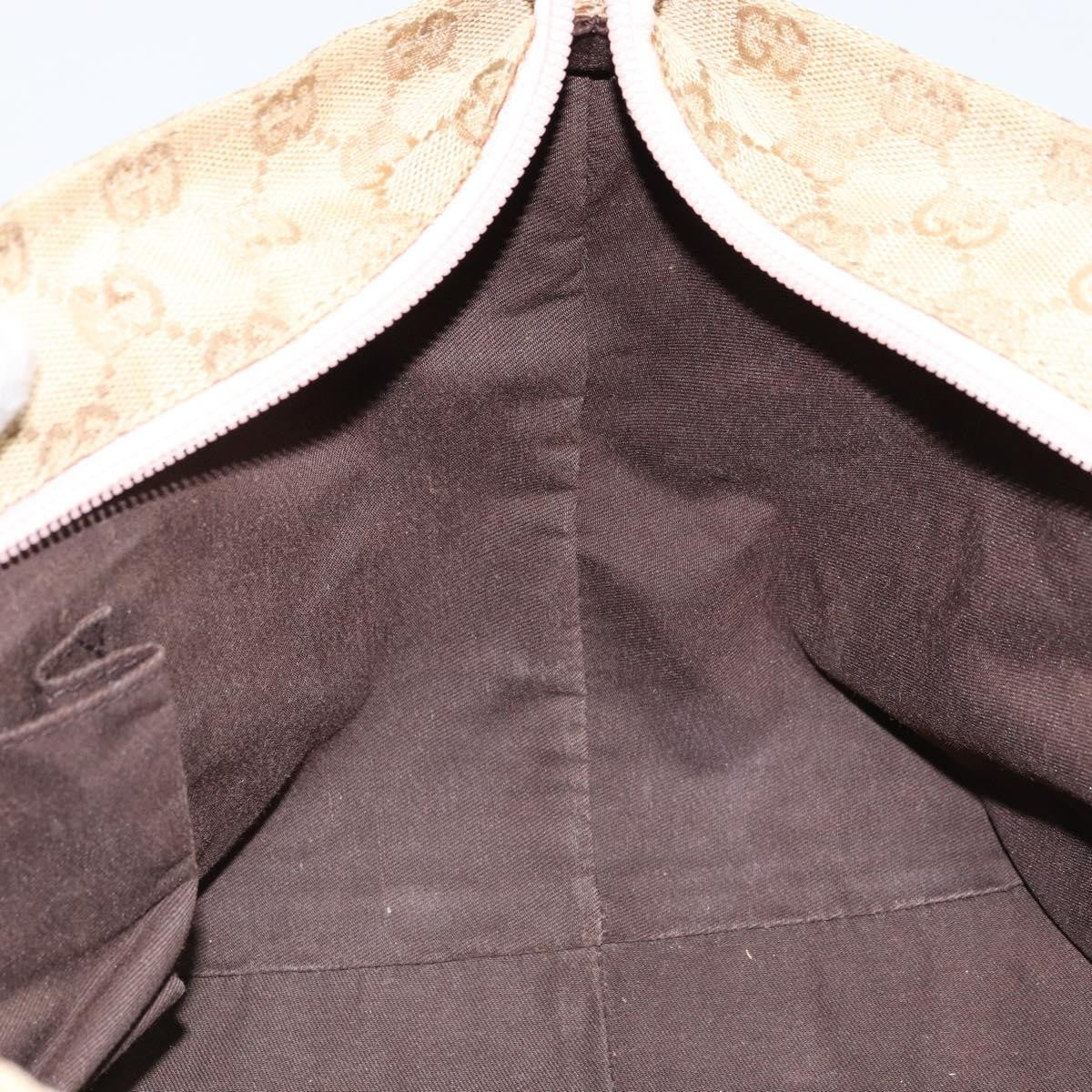 Gucci Web Zip Tote GG Canvas, BEIGE, CANVAS, Tote bag