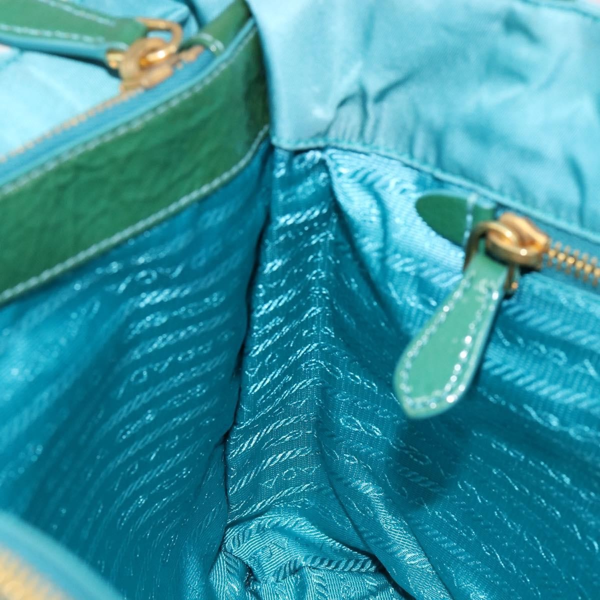 Prada Vintage Handbag Tessuto, TURQUOISE, NYLON, Handbag