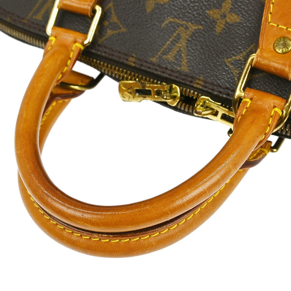 Louis Vuitton Alma Handbag Monogram Canvas, BROWN, CANVAS, Handbag