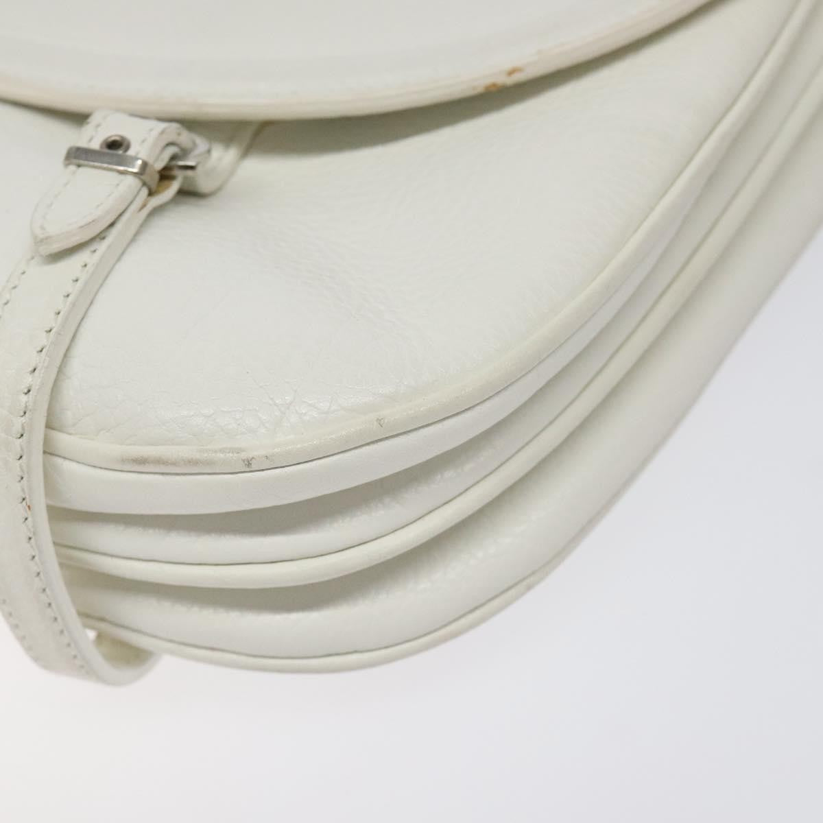 Salvatore Ferragamo Shoulder Bag Leather, WHITE, LEATHER, Shoulder bag
