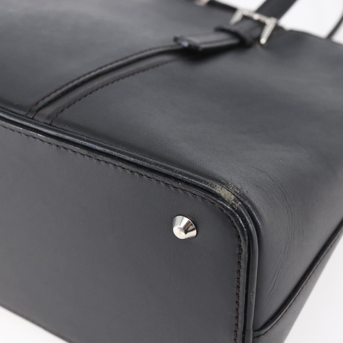 Burberry Vintage Handbag Leather, BLACK, LEATHER, Handbag