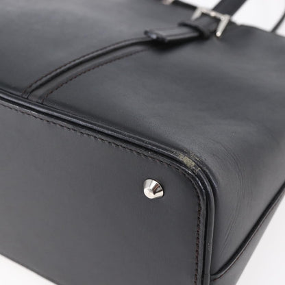 Burberry Vintage Handbag Leather, BLACK, LEATHER, Handbag