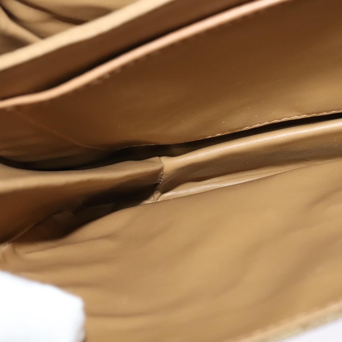 Celine Macadam Shoulder Bag PVC Leather, BEIGE, CANVAS, Shoulder bag