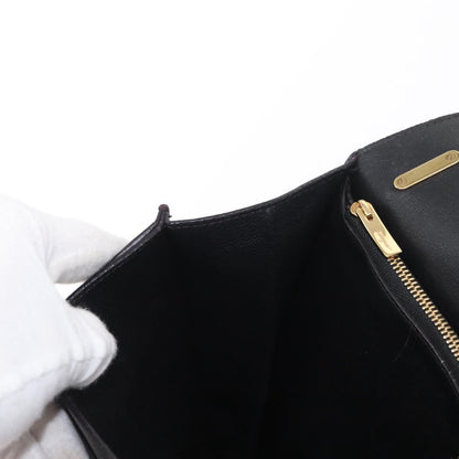 Salvatore Ferragamo Gancini Shoulder Bag Leather, PURPLE, LEATHER, Shoulder bag