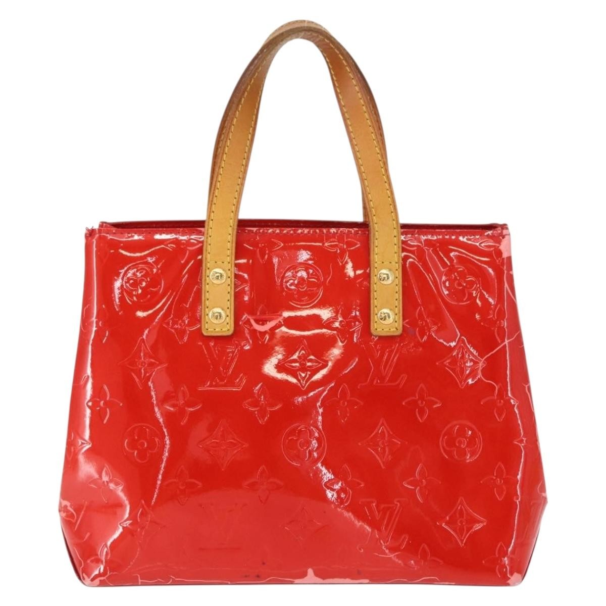 Louis Vuitton Reade Handbag Monogram Vernis, RED, PATENT_LEATHER, Handbag