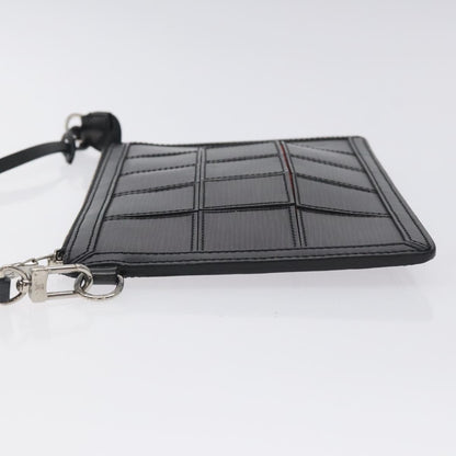 Louis Vuitton Delmonico Pochette Stretch Epi Leather, BLACK, LEATHER, Clutche & pouche