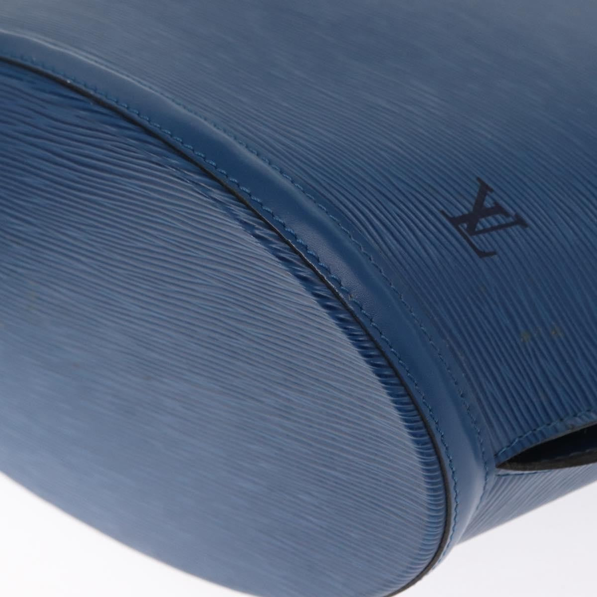 Louis Vuitton Saint Jacques Handbag Epi Leather, BLUE, LEATHER, Shoulder bag