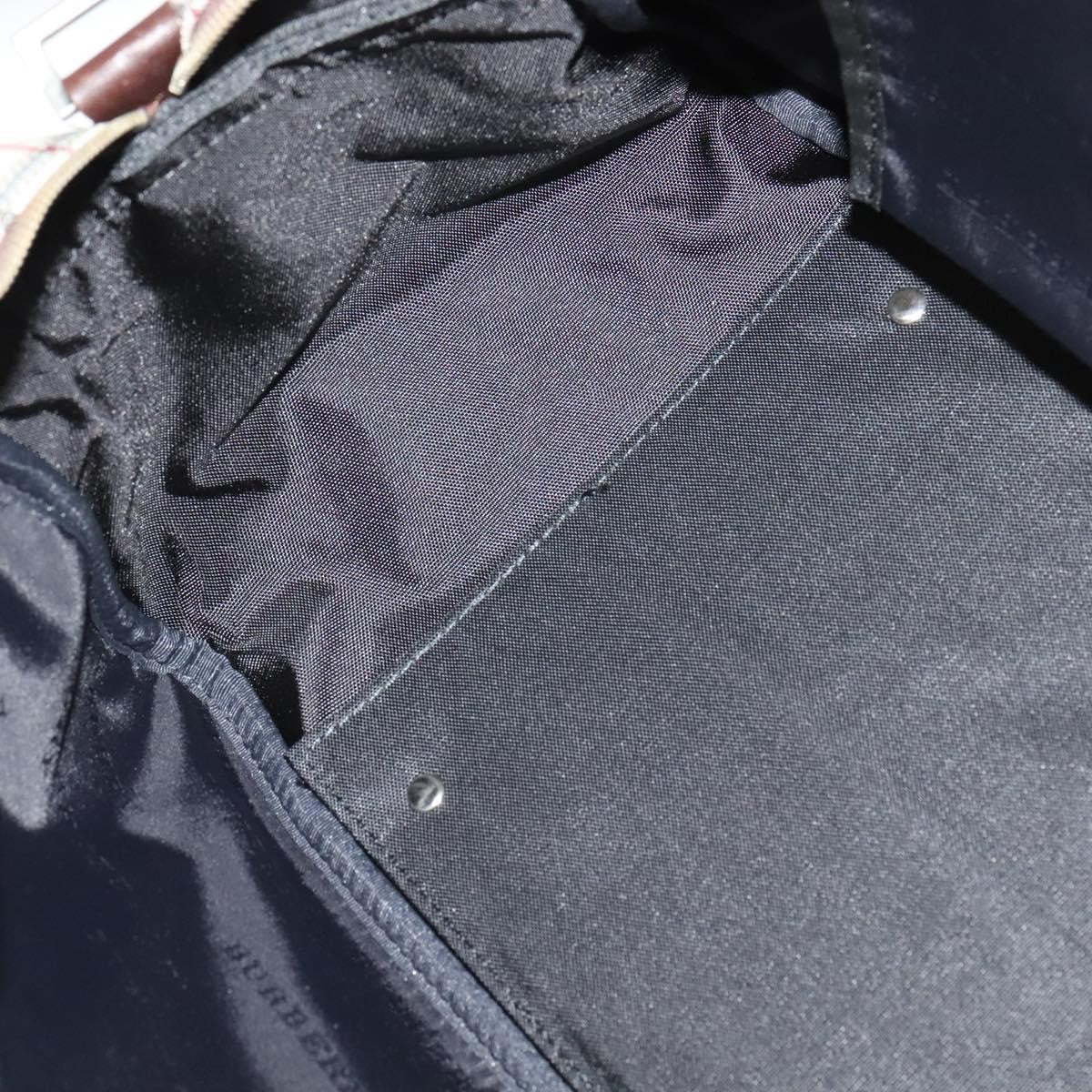 Burberry Nova Check Bowling Bag Canvas, BEIGE, NYLON, Travel bag