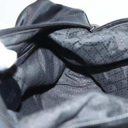 Gucci Vintage Bamboo Handle Bag Nylon, BLACK, NYLON, Handbag