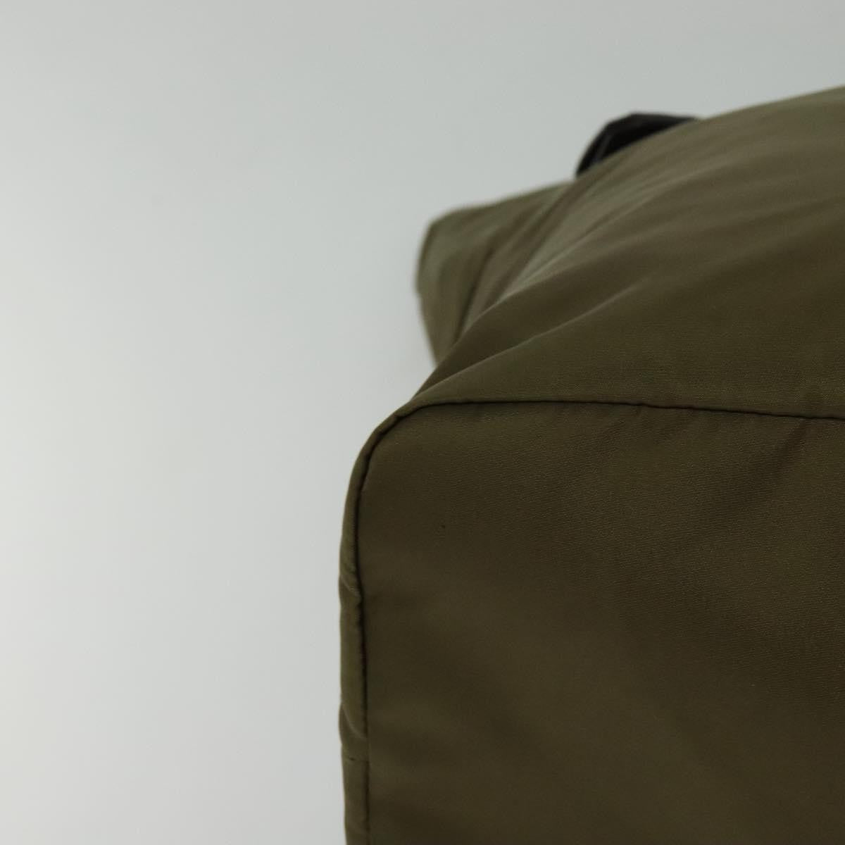 Prada Convertible Double Tote Tessuto, KHAKI, NYLON, Handbag