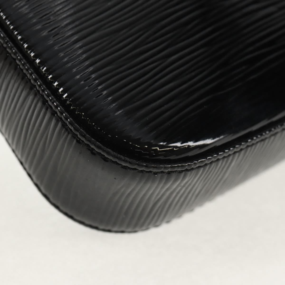 Louis Vuitton Pochette Accessoires NM Electric Epi Leather, BLACK, LEATHER, Clutche & pouche