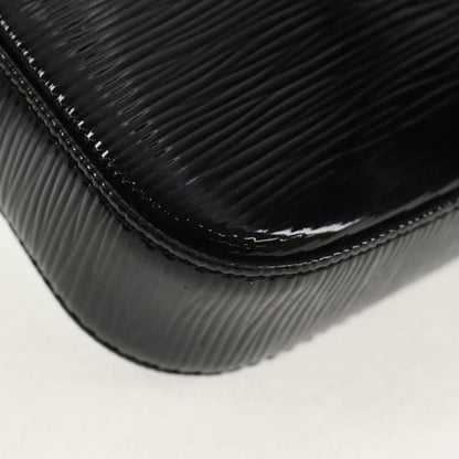 Louis Vuitton Pochette Accessoires NM Electric Epi Leather, BLACK, LEATHER, Clutche & pouche