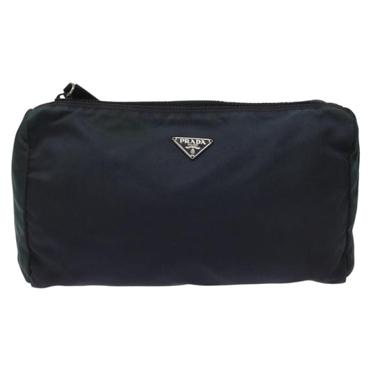 Prada Vintage Pouch Tessuto, Navy, Nylon, Clutch
