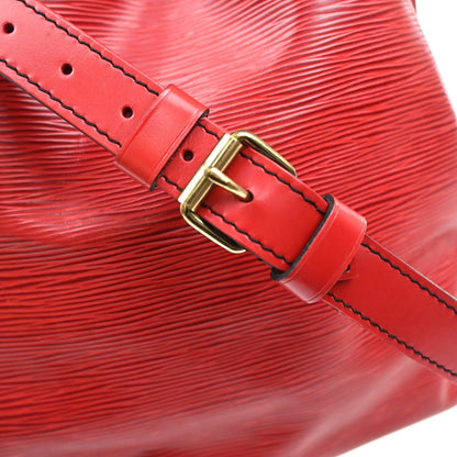 Louis Vuitton Petit Noe Handbag Epi Leather, RED, LEATHER, Shoulder bag