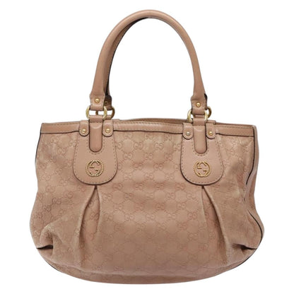 Gucci Scarlett Tote Guccissima Leather, PINK, LEATHER, Tote bag