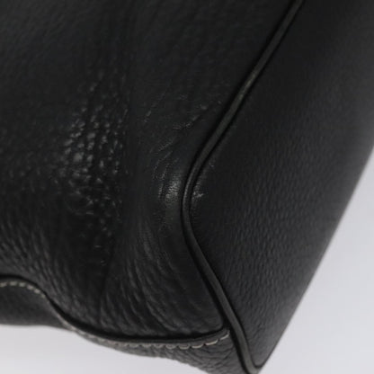 Burberry Handle Tote Leather, BLACK, LEATHER, Tote bag