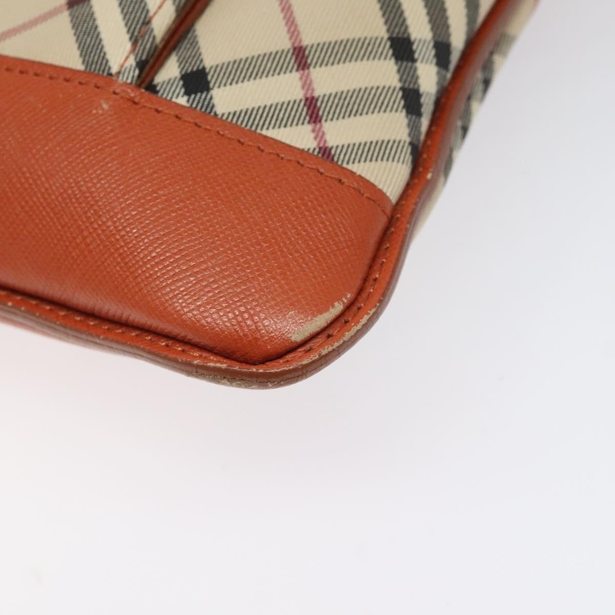 Burberry Front Pocket Messenger Bag Check Embossed Leather, BEIGE, CANVAS, Shoulder bag