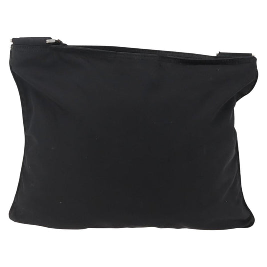 Prada Flat Messenger Bag Tessuto, BLACK, NYLON, Shoulder bag
