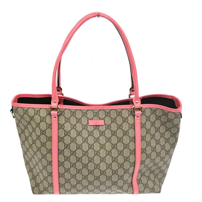 Gucci Joy Tote GG Coated Canvas with Leather, Brown, Leather, Tote Bag