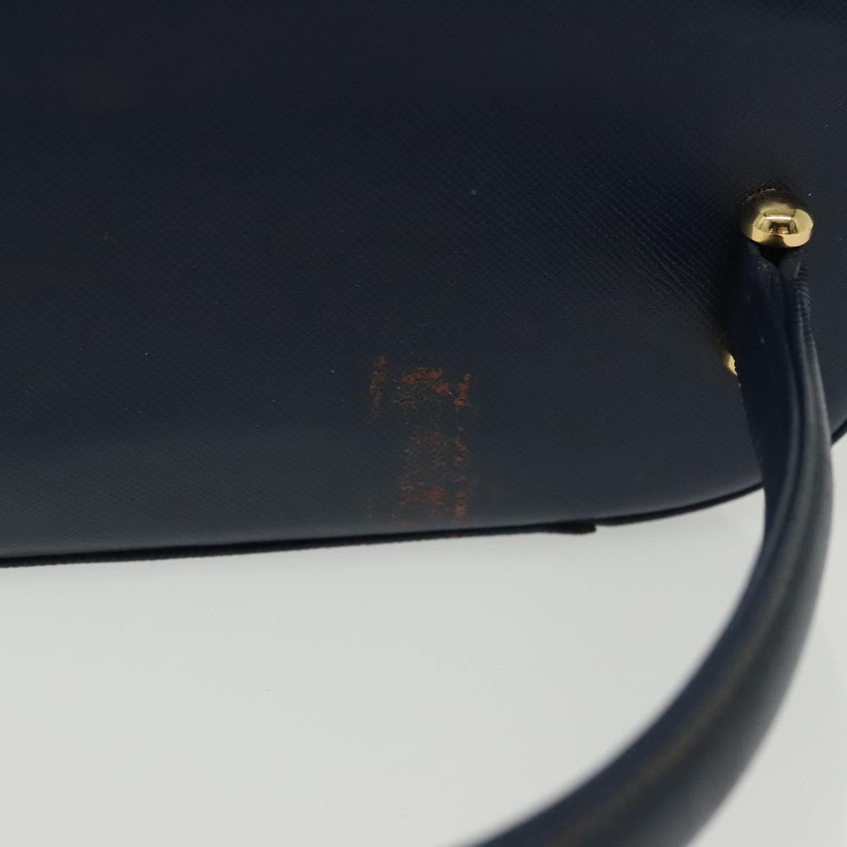 Valentino Garavani Vintage Handbag Leather, NAVY, LEATHER, Handbag