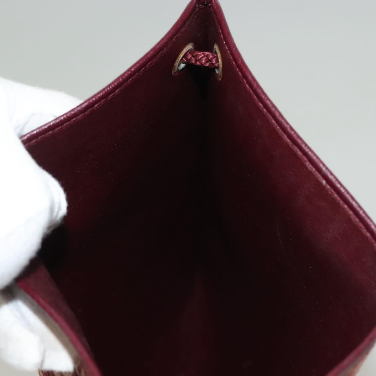 Christian Dior Vintage Trotter Shoulder Bag Canvas, RED, CANVAS, Shoulder bag