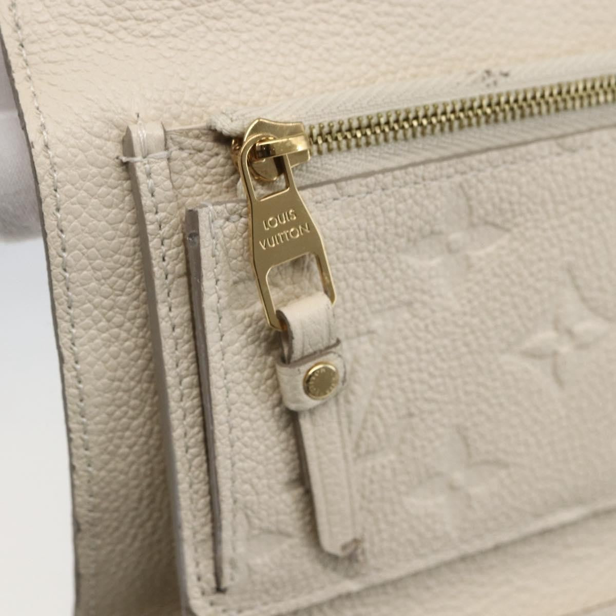Louis Vuitton Zoe Wallet Monogram Empreinte Leather, BEIGE, LEATHER, Wallets