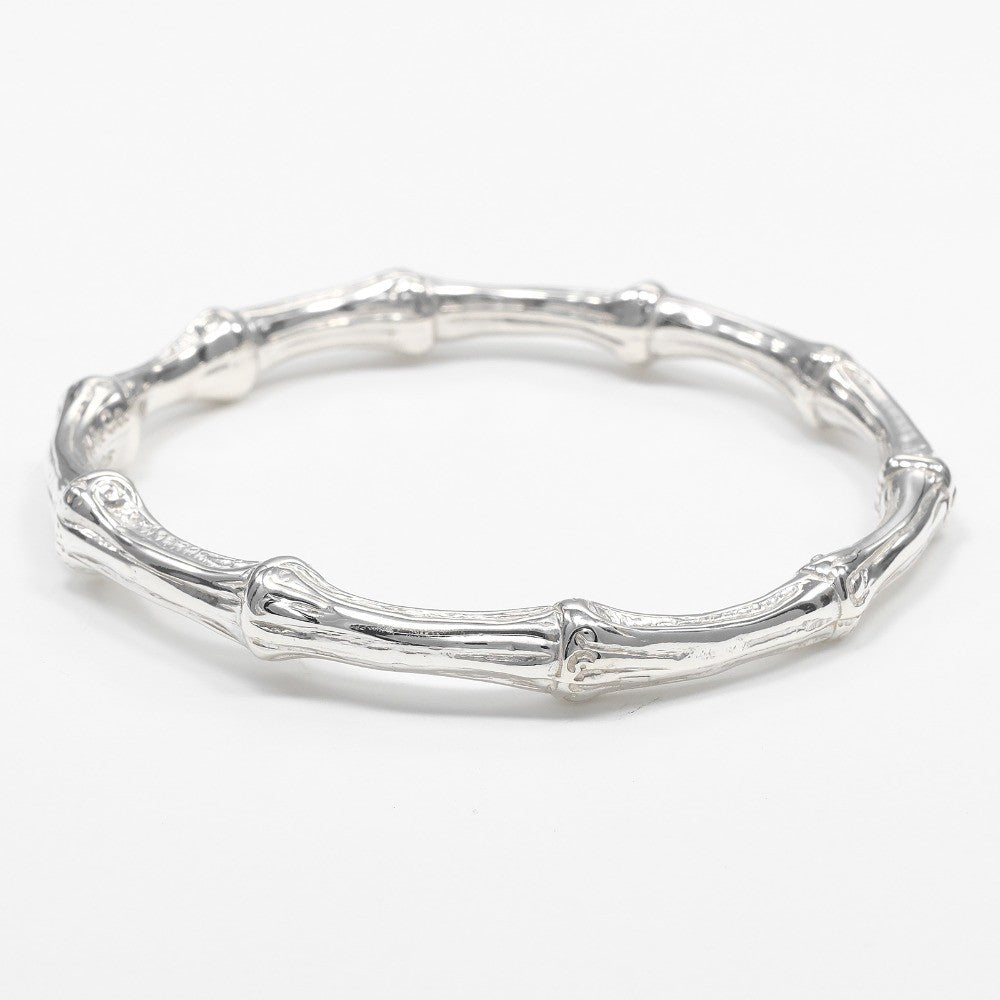 Tiffany & Co. Bamboo Bangle Bracelet Sterling Silver, SILVER, SILVER, Bracelet