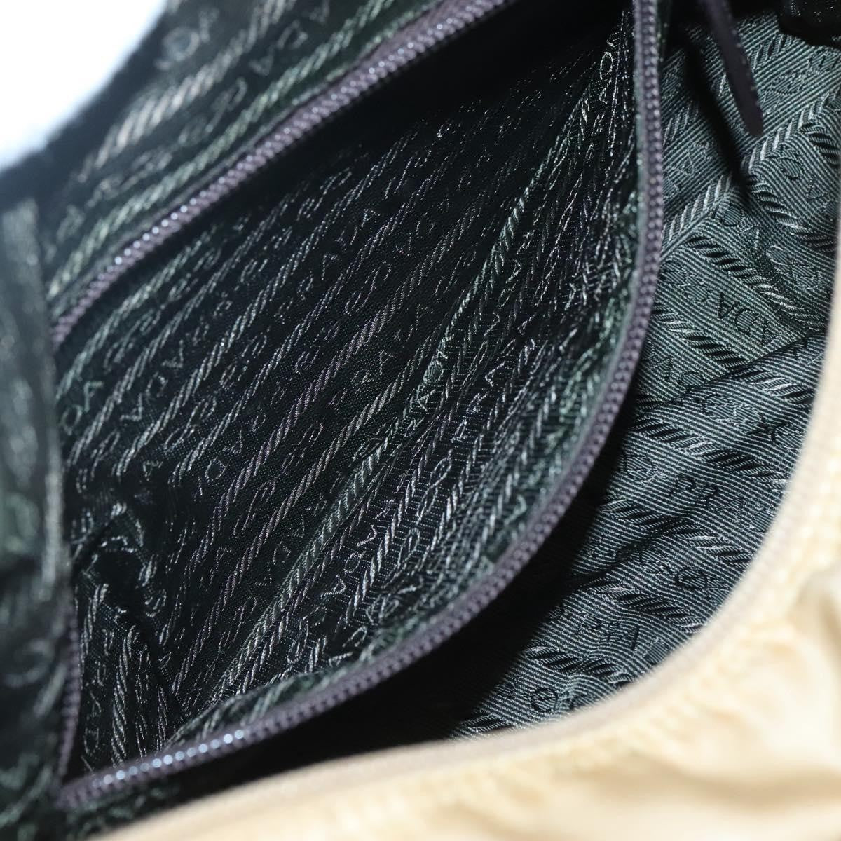 Prada Vintage Shoulder Bag Tessuto, BEIGE, NYLON, Shoulder bag