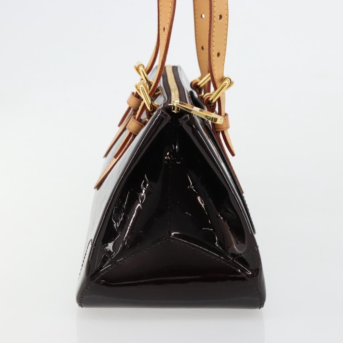 Louis Vuitton Rosewood Avenue Handbag Monogram Vernis, Purple, Patent Leather, Handbag