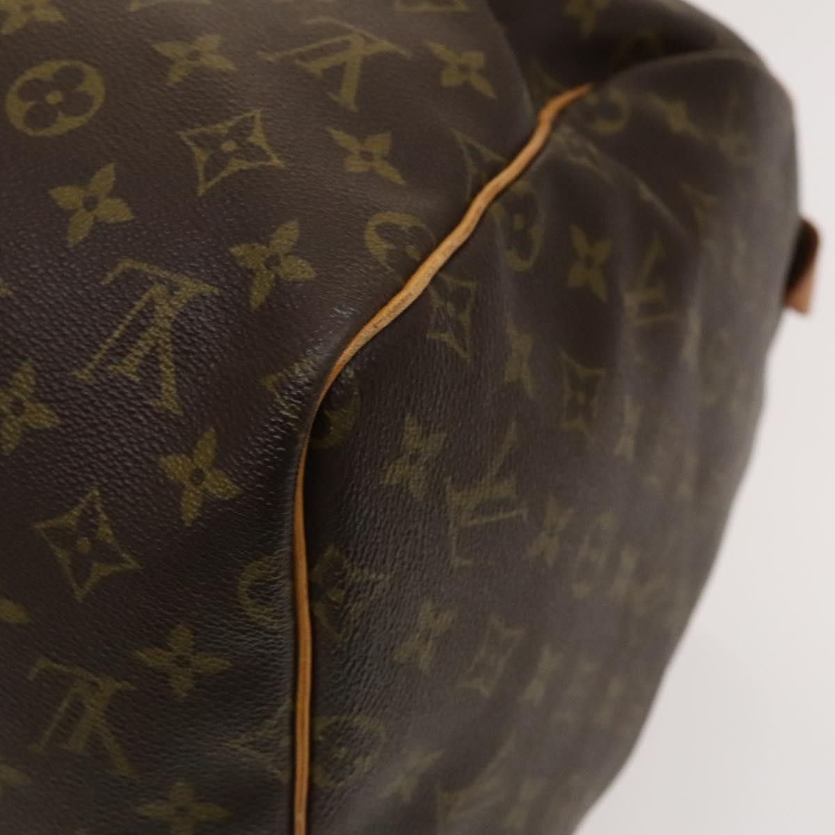 Louis Vuitton Keepall Bag Monogram Canvas, BROWN, CANVAS, Travel bag