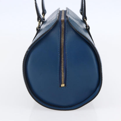 Louis Vuitton Soufflot Handbag Epi Leather, BLUE, LEATHER, Handbag