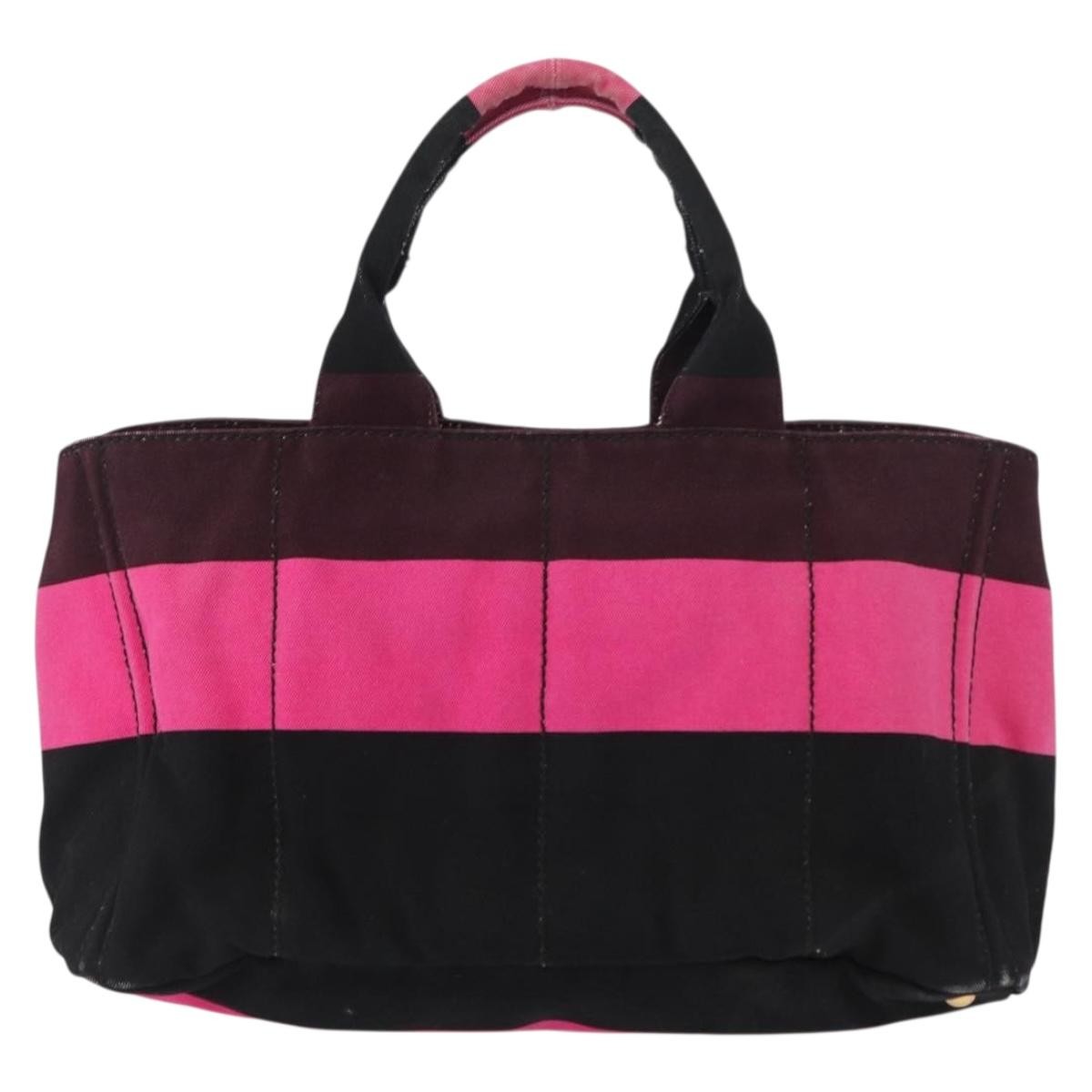 Prada Canapa Tote Canvas, PINK, CANVAS, Tote bag
