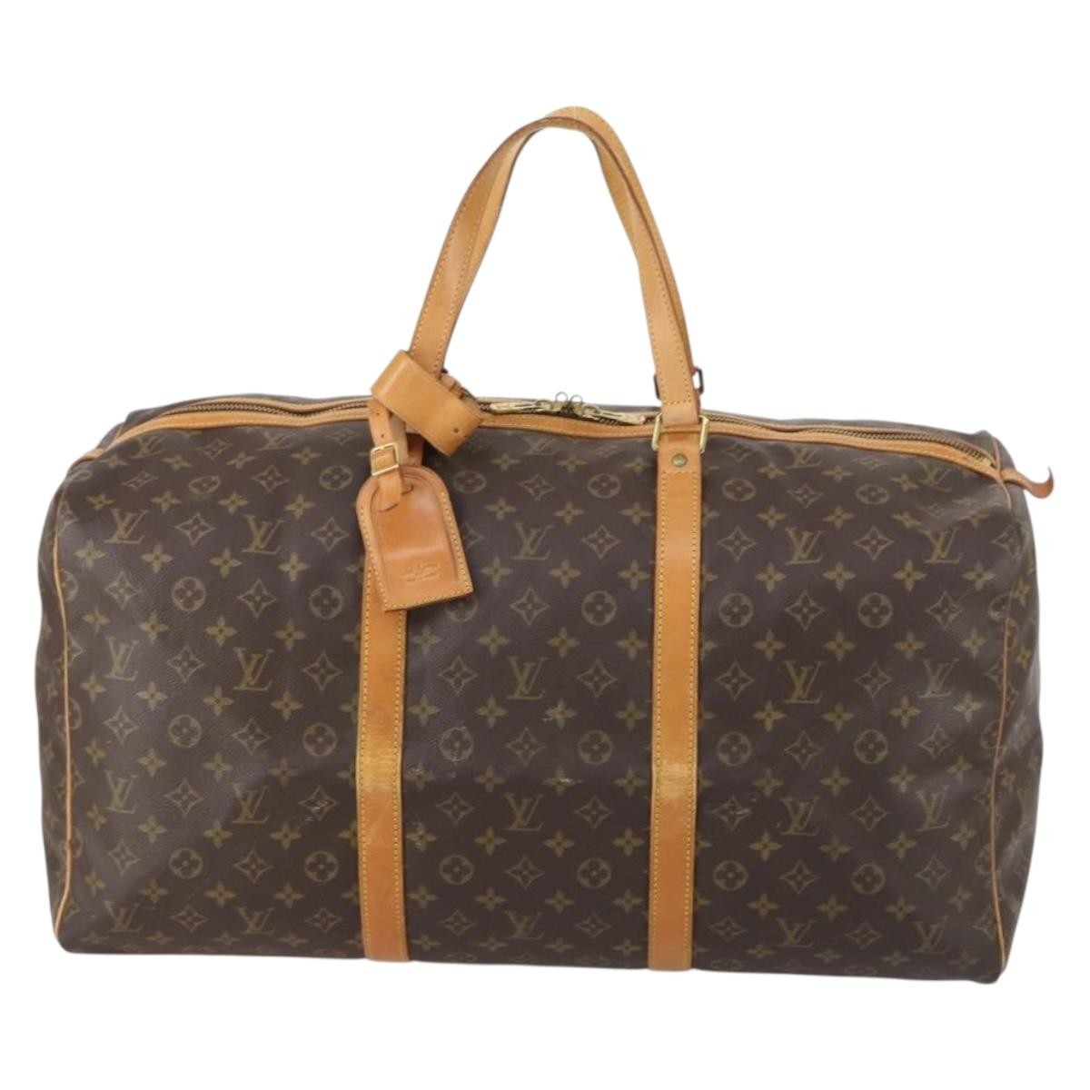 Louis Vuitton Sac Souple Handbag Monogram Canvas, BROWN, CANVAS, Travel bag