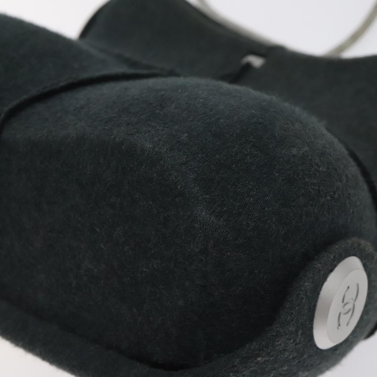 Chanel Millennium Shoulder Bag Felt, GRAY, SYNTHETIC, Shoulder bag