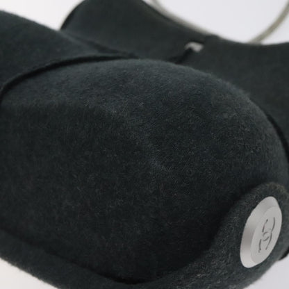 Chanel Millennium Shoulder Bag Felt, GRAY, SYNTHETIC, Shoulder bag