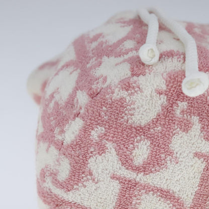 Christian Dior Vintage Trotter Pouch Pile, PINK, COTTON, Clutche & pouche